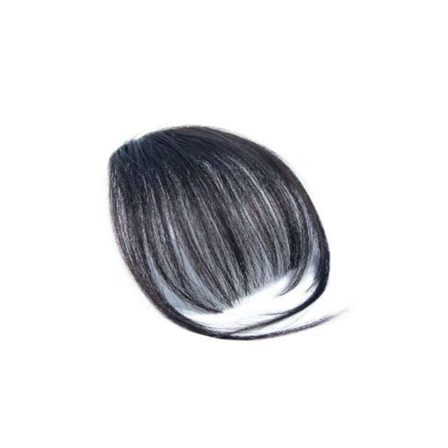 Postiche d'Extension de Cheveux à Frange à Clip pour Cosplay Quotidien (Noir)