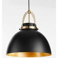 thumbnail image 3 of 823-5980-Quorum Lighting-1 Light Pendant In contemporary Style-16.25 Inches Tall and 15 Inches Wide-Matte Black/Aged Brass Finish    -Traditional, 3 of 7