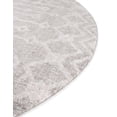 thumbnail image 6 of Unique Loom Eco Trellis Collection Area Rug - Native (7' Round Gray/Ivory), 6 of 7