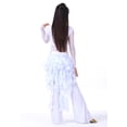 thumbnail image 3 of Belly Dance Hip Scarf Egypt Style Belt Skirt Latin Dance Tassel Wave Skirt for Outfit,1,1,1,One Size,White, 3 of 6