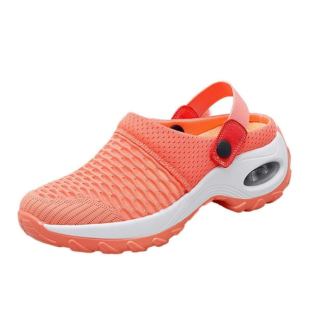 Careslong Orthopedic Walking Sandals, Women's Breathable Casual Air Cushion Slipon Shoes, Wedge