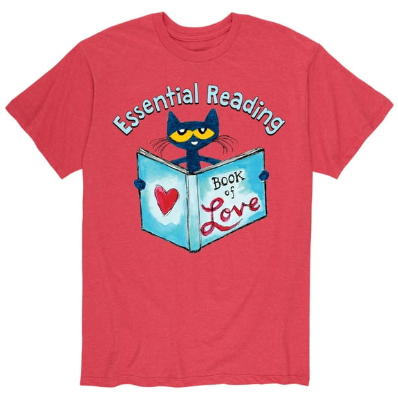 Pete The Cat - The Book Of Love - Men's Short Sleeve Graphic T-Shirt