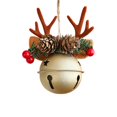 thumbnail image 2 of Christmas Bells Antler Bow Pinecone Bells Mixed Pendant Christmas Tree Window Car Hanging Hanging Decoration, 2 of 6