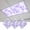 Purple, variant on Navy Blue Flowers Magnetic Fluorescent Light Covers for Ceiling Lights 2x4Ft, Watercolor Summer Botanical Floral Office Classroom Kitchen Drop Ceiling Light Covers Lighting Filters Shade Panel 3Packs