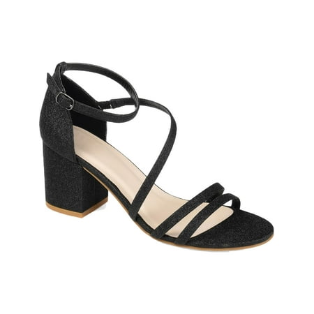 

Journee Collection Womens Bella Wide Width Open Toe Mid Block Heel Pumps