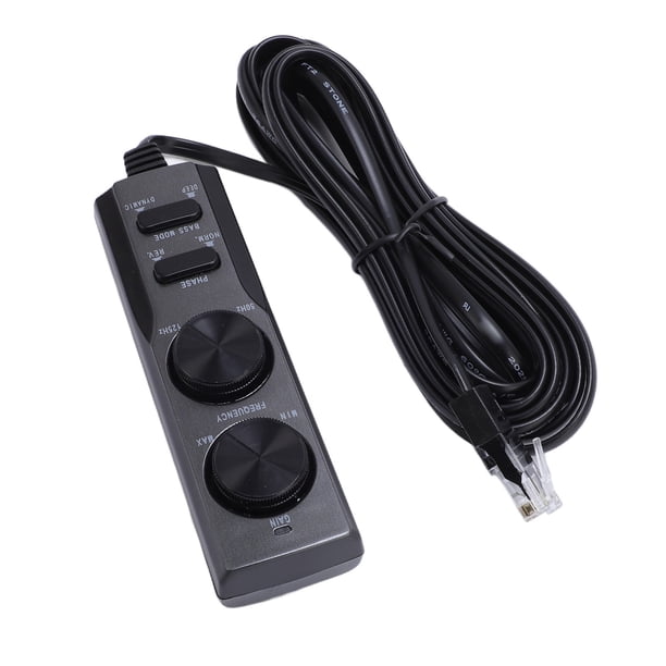 Controlador de Alambre del Altavoz del Altavoz del Subwoofer, Continidor de Ganancia de Entrada de Control de FRECUENCIA AJUSTABLE AJUSTE DE VOLUMEN DE CONTROL DE ALAMBRE ESTÉREO