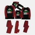 thumbnail image 4 of Odeerbi Christmas Pajamas For Family Matching Outfits Women Mommy Print Blouse Tops And Pants Xmas Clothes, 4 of 9