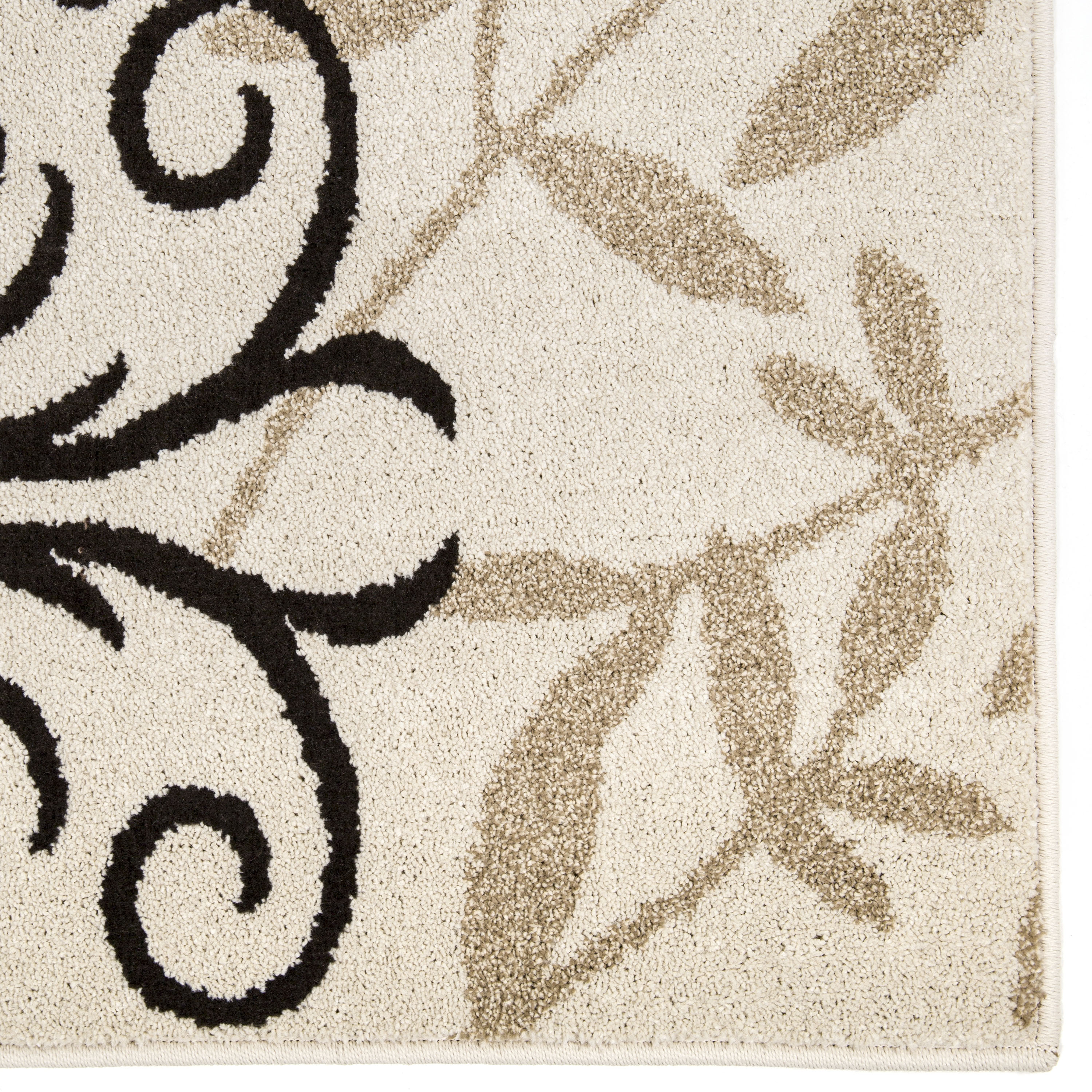Better Homes & Gardens Iron Fleur 1'8" X 2'10" Off White Floral Rug - image 2 of 6