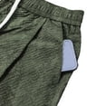 thumbnail image 4 of Mens Jacquard Lounge Shorts 8" Inseam Straight Leg Casual Above Knee Length Short Pants Elastic Waist Drawstring Pockets for Daily, 4 of 9