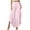 Pink, variant on Tqcoqu Women's Solid High Waist Flowy Wide Leg Pants,Layered Split Hem Pants with Side Pockets,Loose Casual Palazzo Trousers for Summer,Green Women's S-XXXL