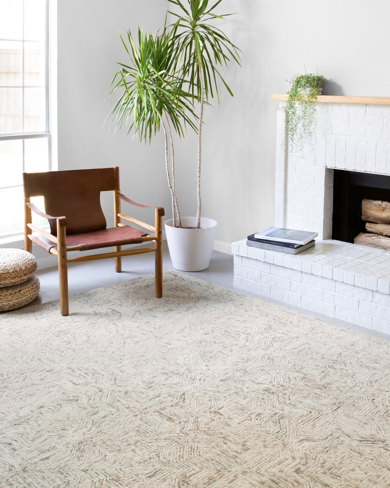 Loloi Ziva Contemporary Area Rug, Neutral, 9'x13'