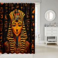 thumbnail image 2 of Erosebridal Egyptian Pharaoh Bathroom Curtain 72x84, Egypt Tribal Shower Curtain 72x84, Waterproof, 2 of 6