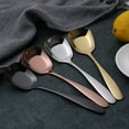 thumbnail image 3 of Set of 2 Sturdy Stainless Steel Spoons with Square Head Designs Suitable for Cafes Restaurants and Home Kitchens, 3 of 17