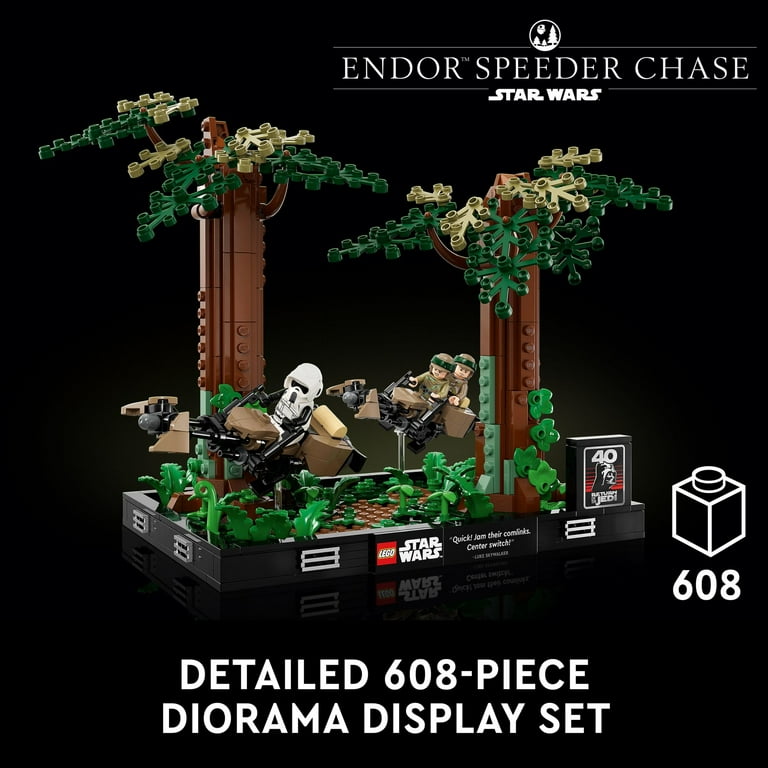 LEGO Star Wars 75353 Endor Speeder Chase Diorama Original Collectible Gift Walmart