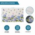 thumbnail image 6 of Hydrangeas Placemats Set of 4, Purple Floral Butterfly Leaves Beige Placemats for Dining Table, Place Mats for Kitchen Tabletop, Waterproof Wipeable Dining Table Mats Set, 6 of 9