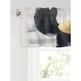 thumbnail image 6 of Valances for Windows Gold Black Geometric Rod Pocket Cafe Window Treatments Valance Curtains for Kitchen Bathroom Laundry Basement Windows 60"x14", 6 of 9