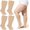 C-Nude, variant on Lanola Plus Size Socks for Women Men Wide Calf L/XL-5XL (15-20mmhg) Knee High Socks Support Compression Stockings for Nurses and Flying