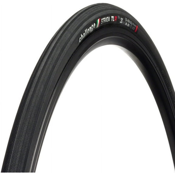 Challenge Strada Race Tire - 700 x 30, Tubeless, Folding, Black/Brown