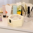 thumbnail image 3 of Caja de joyería de madera hecha a mano, hexagonal, ligera, de arcilla de nieve., 3 of 7