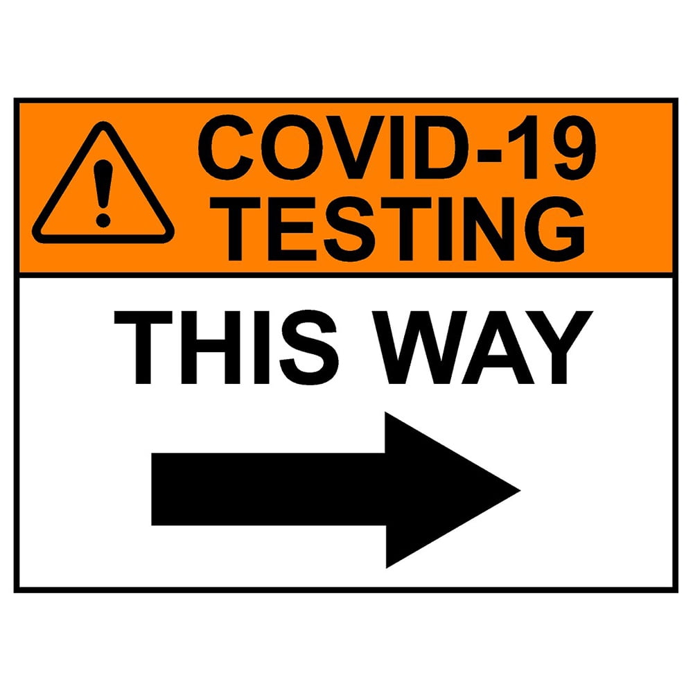 Test Panel Sign SP12044 Testing Right Corrugated Plastic Sign - Walmart.com