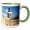 Green/White, variant on 3drose, Puerto Rico, Old San Juan, El Morro Lighthouse-ca27 Wbi0012 - Walter Bibikow, 11oz Mug