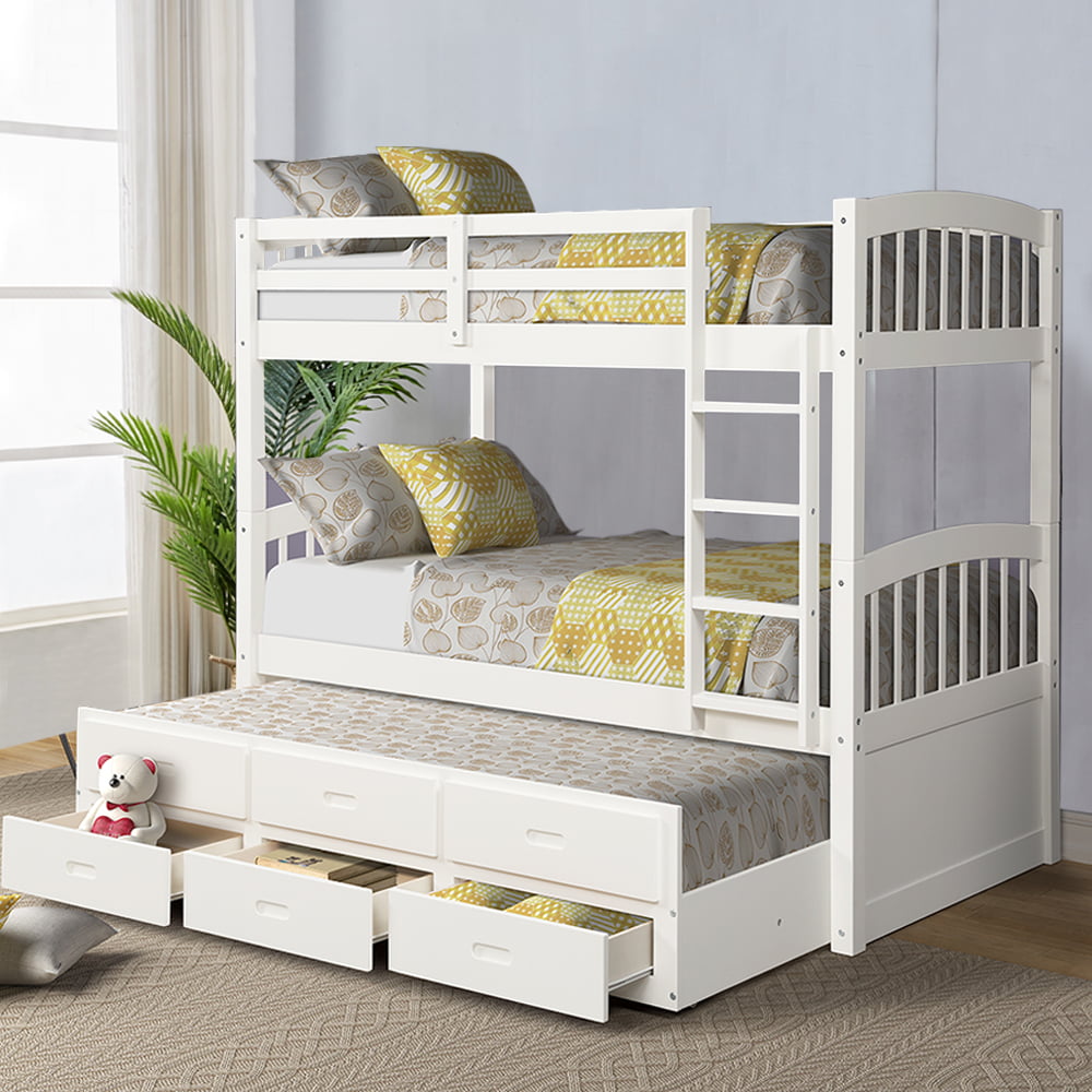 Trundle Bed Sets With 3 Drawer Ladder, Twin Bedroom Sets Clearance