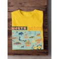 thumbnail image 3 of North Dakota State Tourist Map T-Shirt Men -Image by Shutterstock, Male 4X-Large, 3 of 4