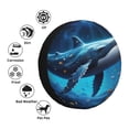 thumbnail image 4 of Logiee Colorful Ocean Whale Print Spare Tire Cover, Universal Wheel Protectors,Waterproof Dust-Proof UV Sun Wheel Tire Cover,Fit for SUV, RV, Travel Trailer, Truck-15 inch, 4 of 6
