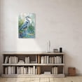 thumbnail image 5 of ZHONGYUTONG Blue Heron Canvas Wall Art Sea Bird Pictures Wall Decor Egret Beach Animal Painting for Bathroom Living Room Decor Framed (12.00" x 18.00"), 5 of 5