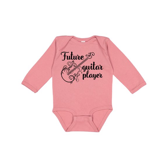 Inktastic Guitar Player Future Guitarist Girls Long Sleeve Baby Bodysuit