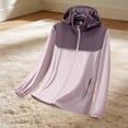 thumbnail image 5 of Tqyyweavej Women's Plus UPF 50+ Lightweight Athletic Jacket Sun Protection Zip Up Hoodies Oversize Color Block Pocketed Shirts for Hiking, 5 of 6