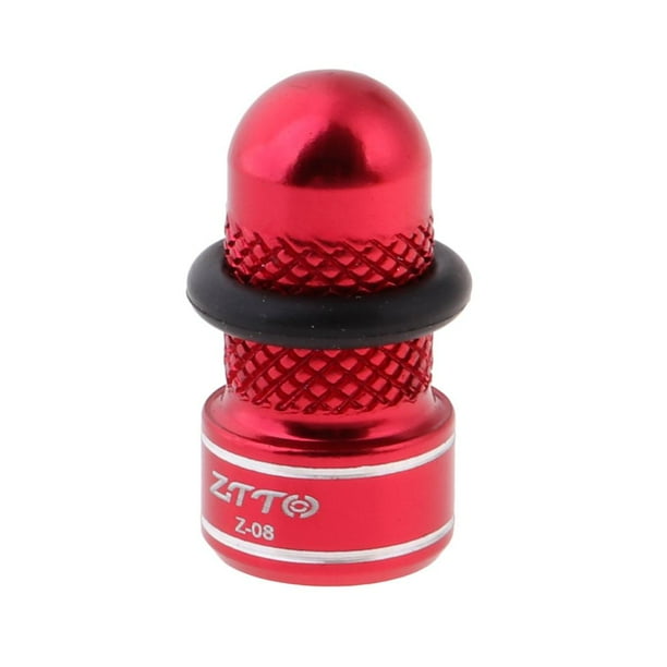 Válvula de neumático anodizada para ciclismo Presta / Schrader rojo