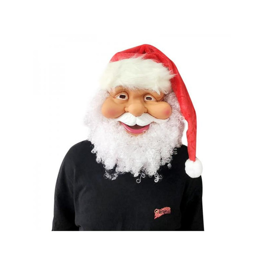 Santa Claus Mask Full Face Covered Xmas Costume Masks Christmas Fancy