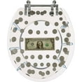 thumbnail image 2 of 17'' toilet seat cover coins and dollar, 2 of 3