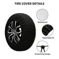 thumbnail image 2 of Pofeuu Colorful Duck Print Spare Tire Wheel Cover for Car Truck SUV Camper Universal Fit Spare Tire Cover RV Spare Tire Covers-14 inch, 2 of 6