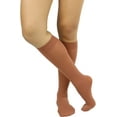 thumbnail image 5 of ToBeInStyle Women's Fashion Opaque Nylon Knee High Socks - Dark Skin, 5 of 6