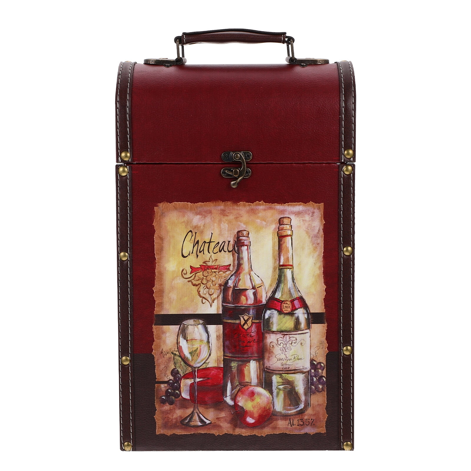 Wine presentation box Wooden Wine Storage Box Vintage Red Wine Storage