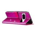 thumbnail image 7 of For Google Pixel 8 Wallet Case Bling Shiny Premium PU Leather with RFID Blocking Card Slots Holder Magnetic Flip Kickstand Shockproof Wrist Strap Cover For Google Pixel 8, Rose, 7 of 7