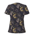 thumbnail image 4 of Naloa Snake Sleep Print T-Shirts Short Sleeve V Neck Tees for Women Fashion Tops Trendy Lightweight Soft Casual Summer Outfits Clothes, 4 of 5