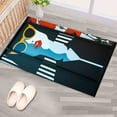 thumbnail image 5 of Minimal Woman Illustration Rugs, Minimal Woman Rugs, Modern Soft Rug, Machine Washable Rug, Wedding Rug, Front Door Rug, Handmade Gift, 3.3'x9.2' - 100x280 cm, 5 of 8