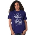 thumbnail image 3 of Hot Mess White Dress Bachelorette Women's Graphic T Shirt Tees Brisco Brands S, 3 of 6