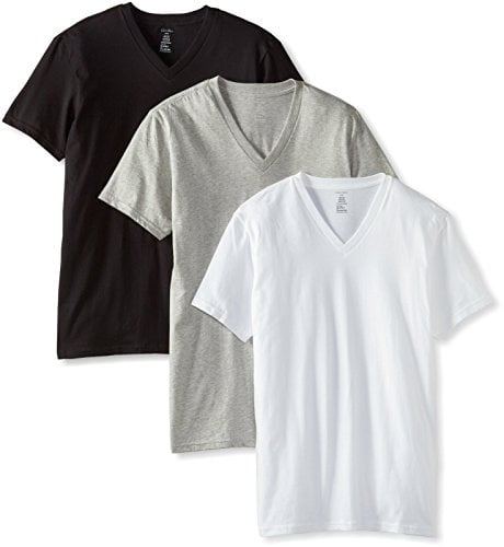 calvin klein plain black t shirt