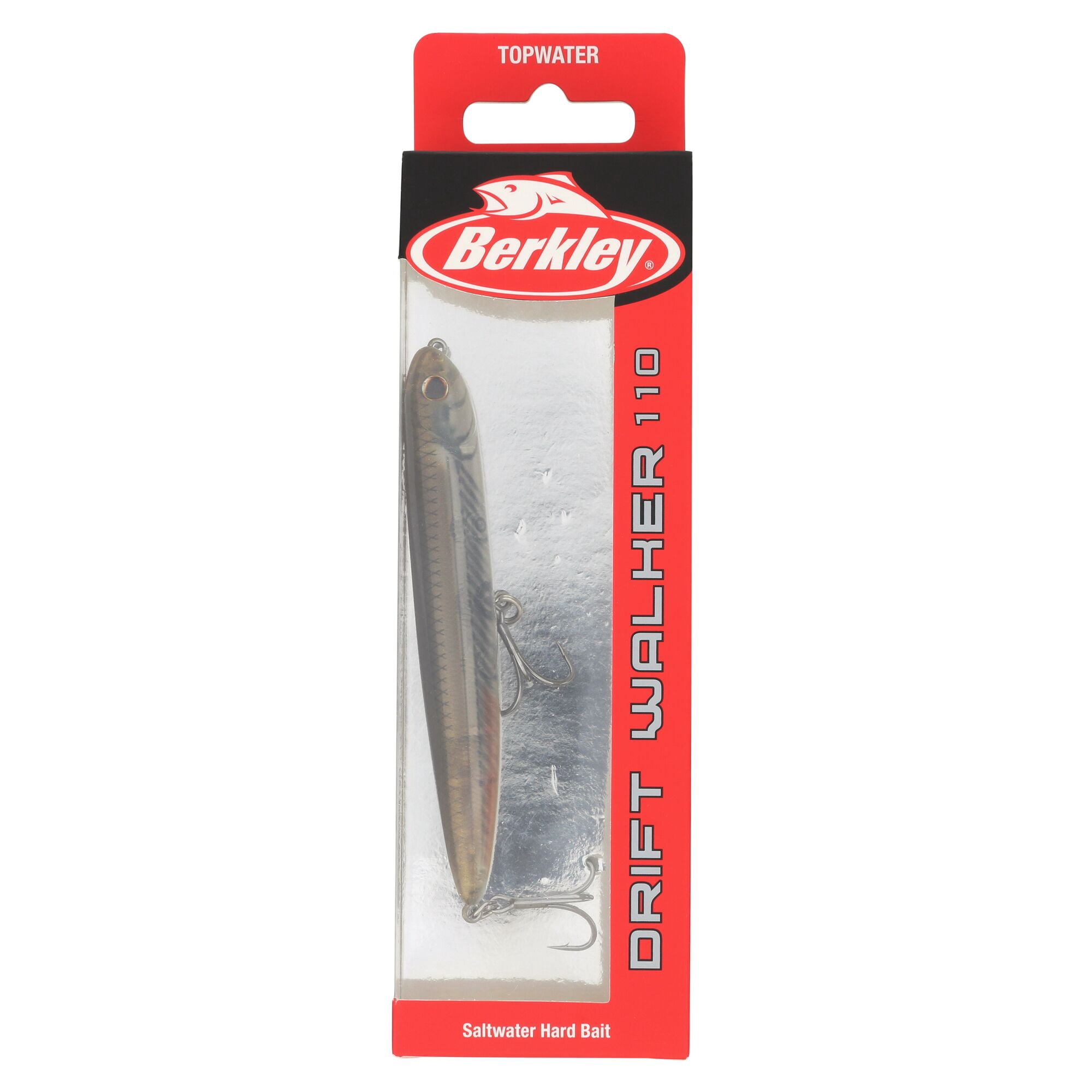 Berkley Drift Walker Saltwater, 4.3 in, Topwater Baits, Mangrove Minnow (1 Count)