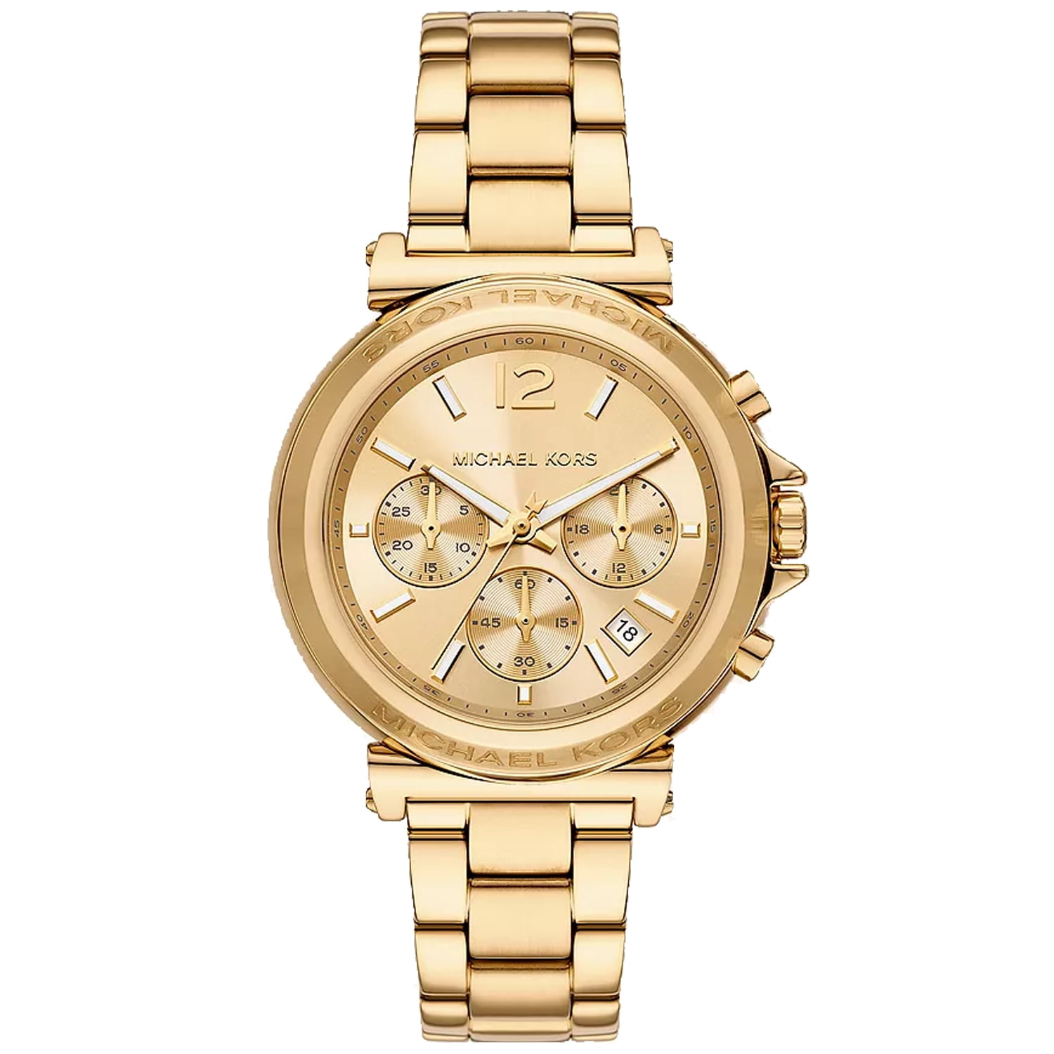 Michael Kors Women's Gold Pavé MK Dial Quartz Watch, 39 mm Case