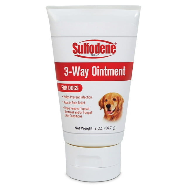Pomada para el cuidado de heridas con sulfodeno para cortes de perro, 60 ml