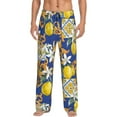 thumbnail image 2 of Goofa Sicilian Style Printed Soft Pajama Pants for Men, Wide Leg Comfy Casual Lounge Yoga Pants-Large, 2 of 9