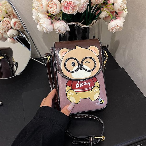 LUVCLS Lindo mini bolso para teléfono versátil con un solo hombro cruzado para mujer ♫ Bolso