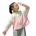 thumbnail image 2 of MKOSPLRT Kid's UPF 50 Hoodie with Thumb Holes Zip Up Long Sleeve Ice Silk Sun Hoodies Lightweight Gradient Beach Jackets for Girl Boy, 2 of 6