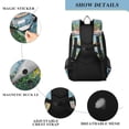 thumbnail image 4 of FORMRS Unisex School Backpack 17" Student Travel Bag with Laptop Compartment, Blue Sea Boat, 4 of 7