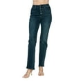 thumbnail image 3 of Judy Blue Full Size Button Fly Hem Destroy Straight Jeans, 3 of 11